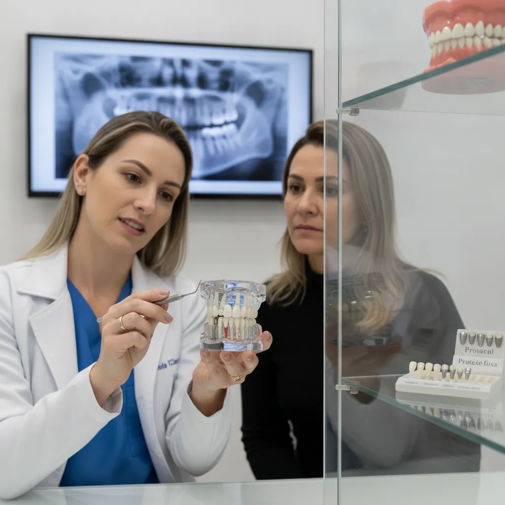 Implante em dente de leite que não caiu: Caçador SC