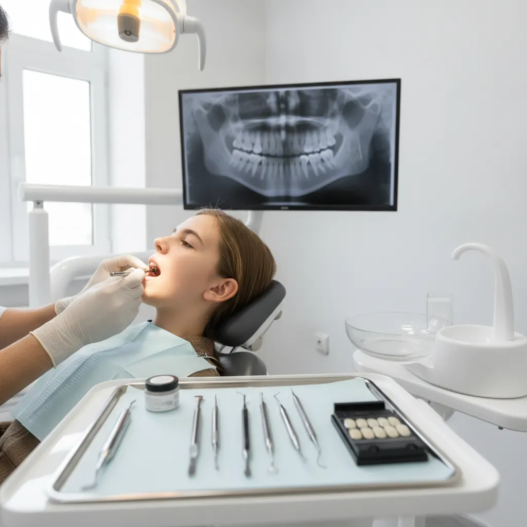 Implante em dente de leite que não caiu: Caçador SC